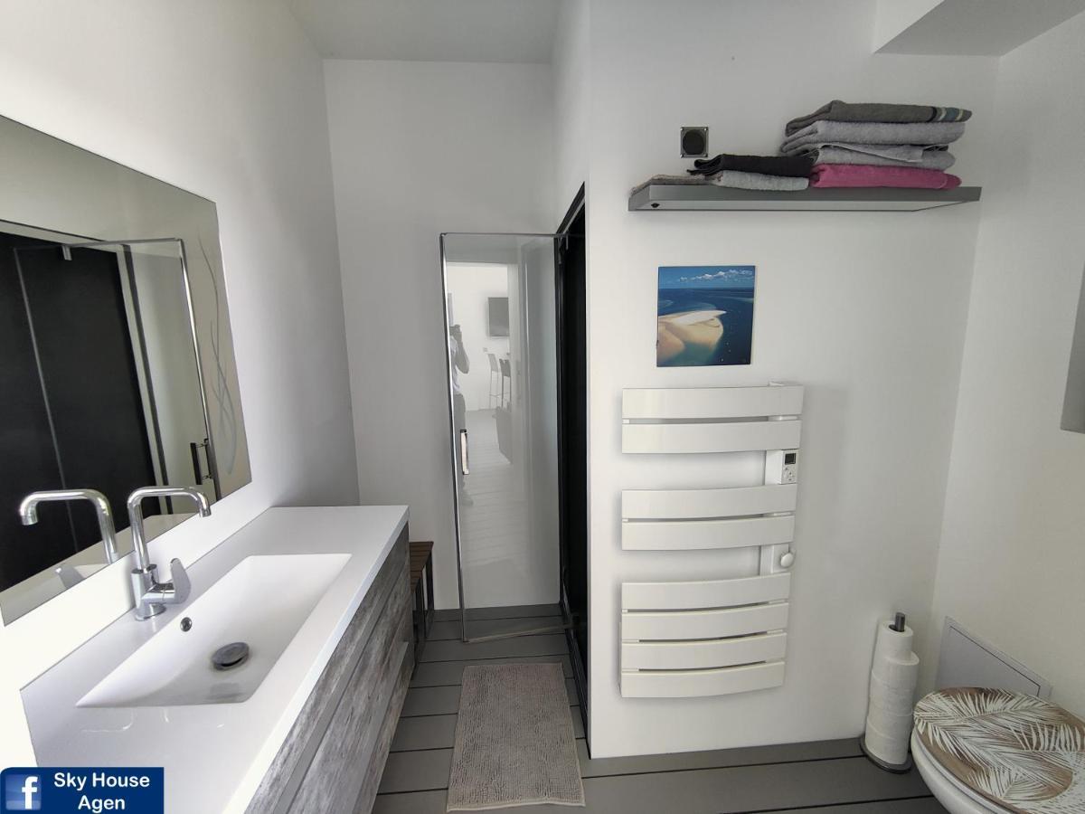 Piscine Chauffee Et Spa Jacuzzi Privatif Terrasse Sans Vis A Vis ,,,Sky House Agen,,, Luaran gambar