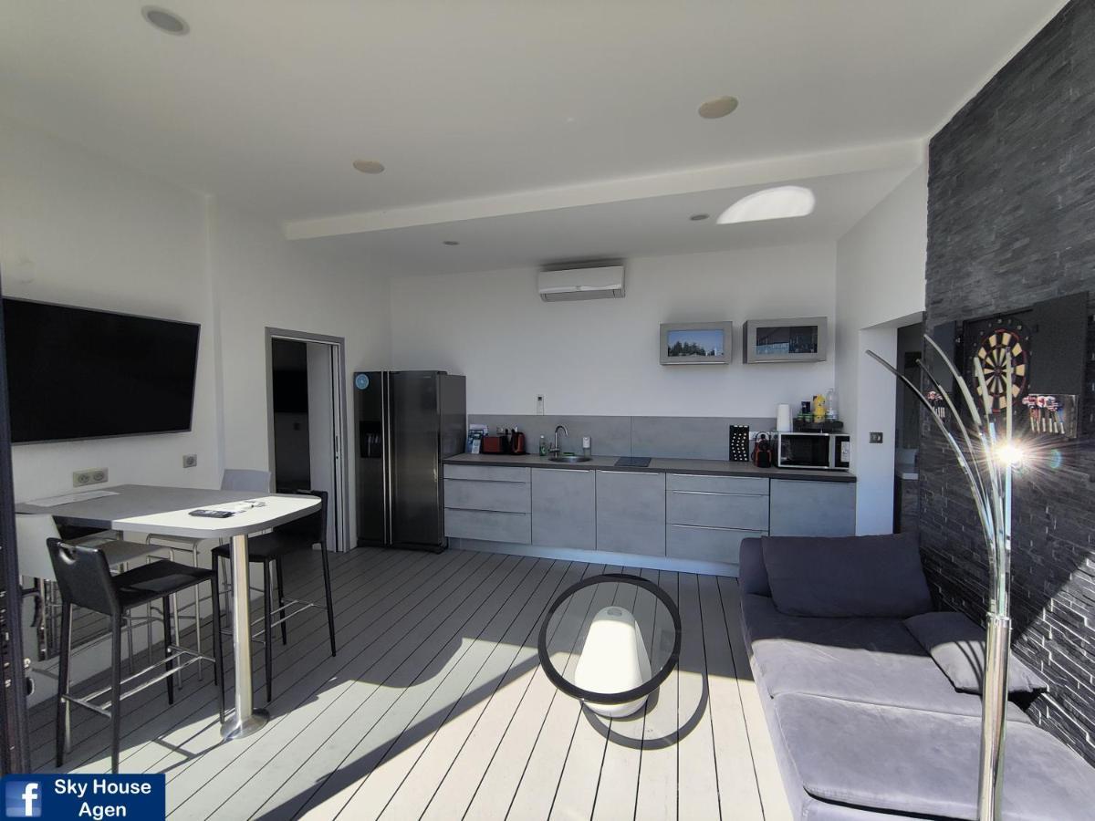 Piscine Chauffee Et Spa Jacuzzi Privatif Terrasse Sans Vis A Vis ,,,Sky House Agen,,, Luaran gambar