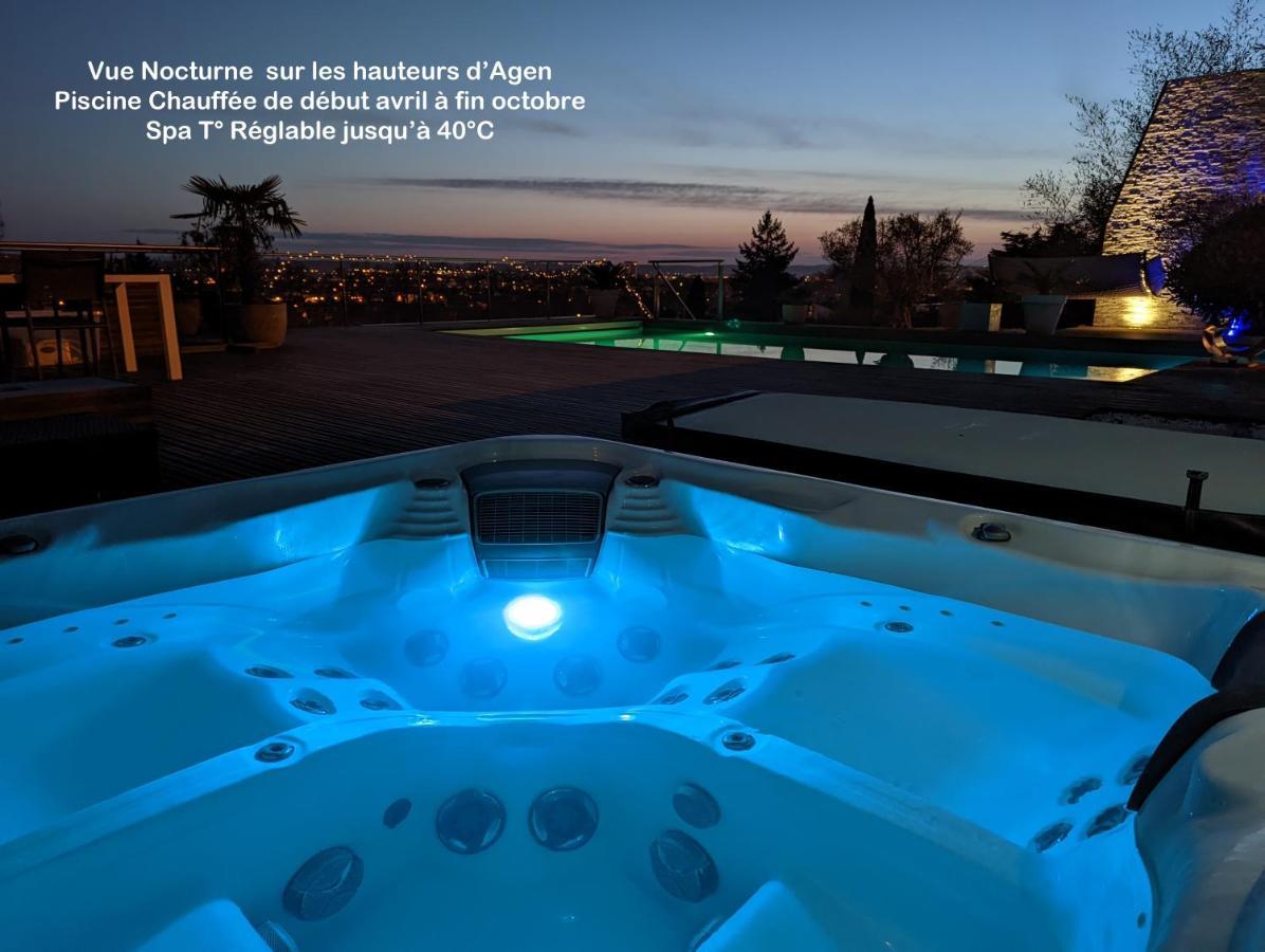 Piscine Chauffee Et Spa Jacuzzi Privatif Terrasse Sans Vis A Vis ,,,Sky House Agen,,, Luaran gambar